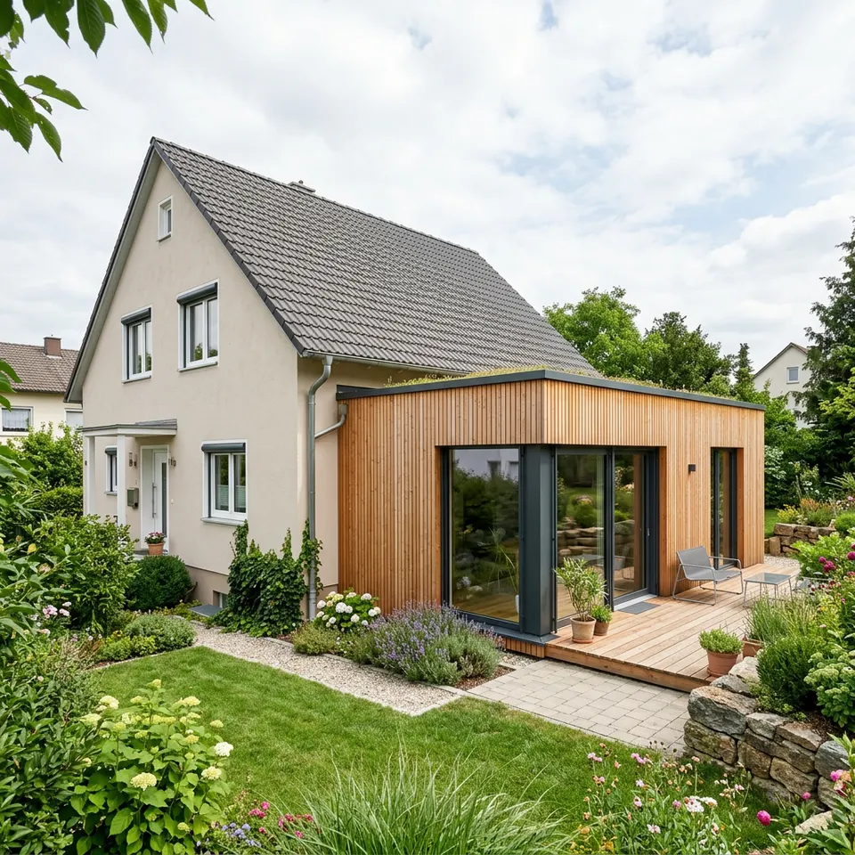 Aufstockung eines Bestandshauses mit vorgefertigtem Holzgeschoss und moderner Fassade – Wohnraum im Bestand erweitern 2026 Aufstockung eines Bestandshauses mit vorgefertigtem Holzgeschoss und moderner Fassade – Wohnraum im Bestand erweitern 2026