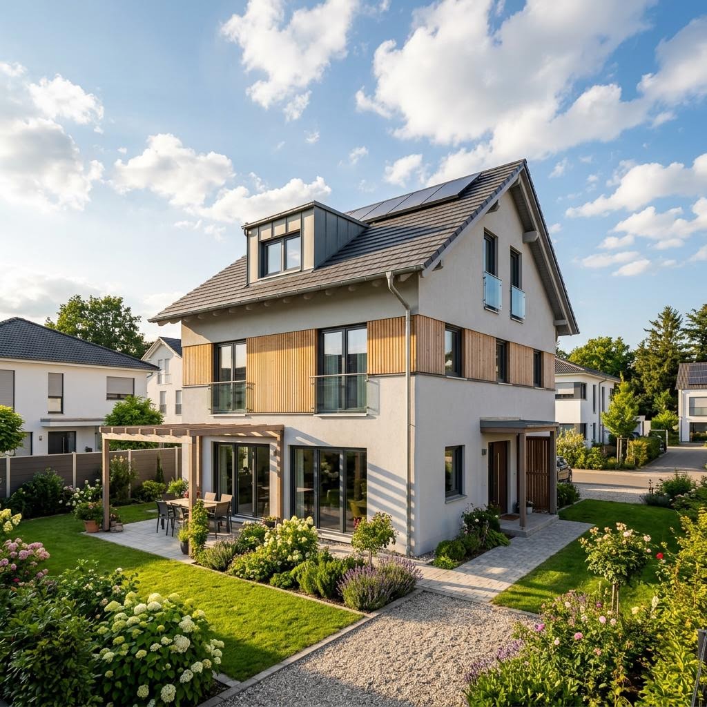 Reihenhaus Reihenendhaus Celebration R152 von Bien-Zenker mit Satteldach und 152 m² Wohnfläche
