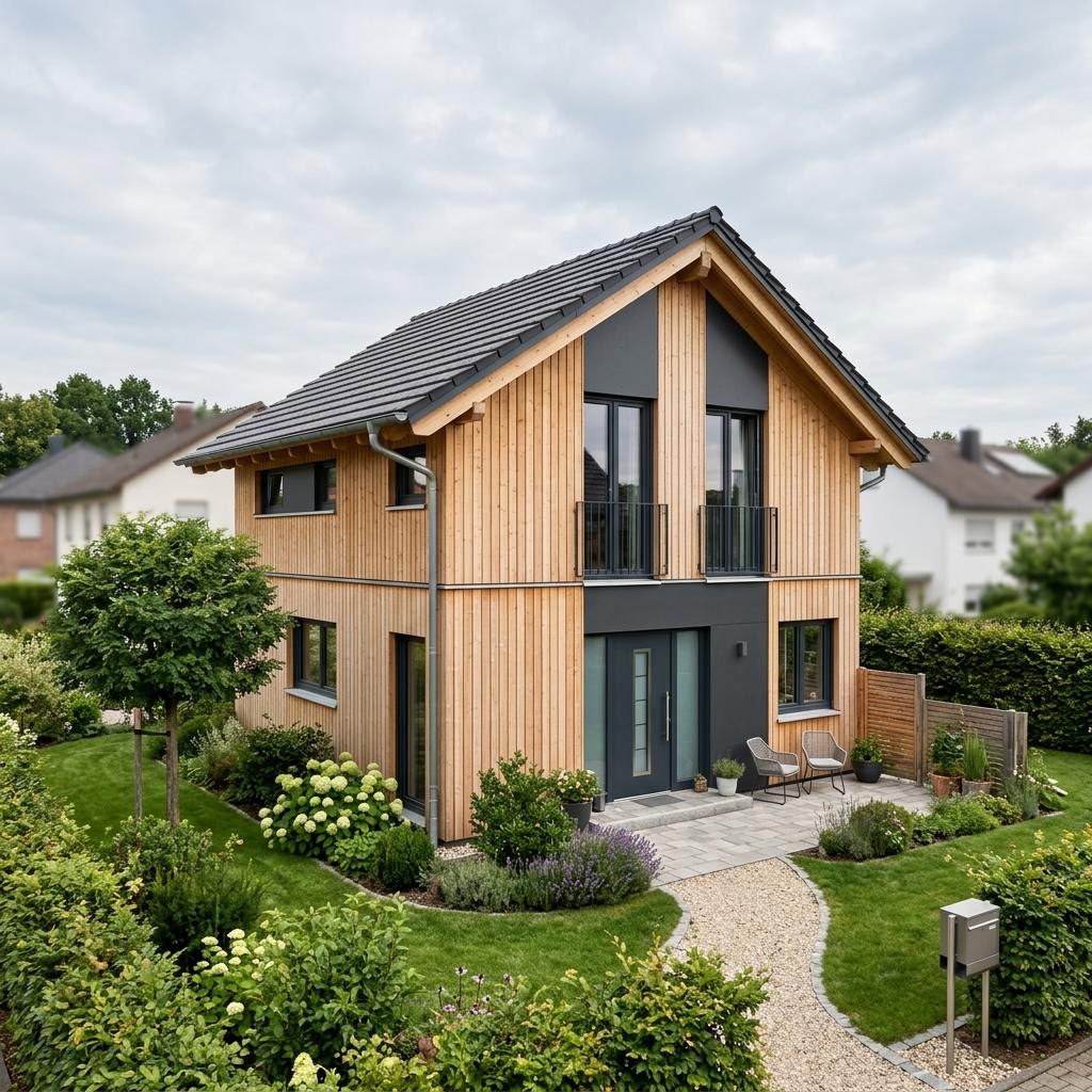 Singlehaus Uno 88 von Bien-Zenker mit Satteldach — kompaktes Fertighaus mit Galerie und 88 m²