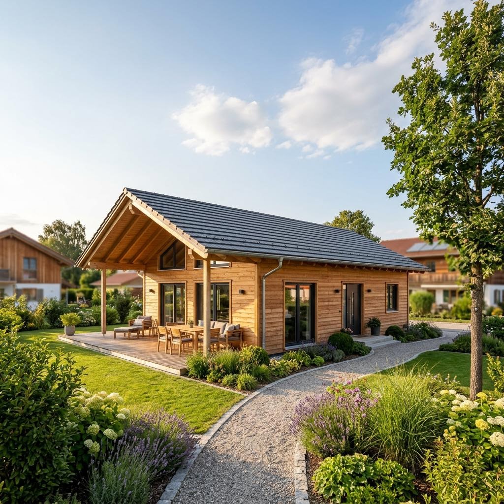 Chalet Chalet Hochfelln von Chiemgauer Holzhaus mit Satteldach und Holzfassade