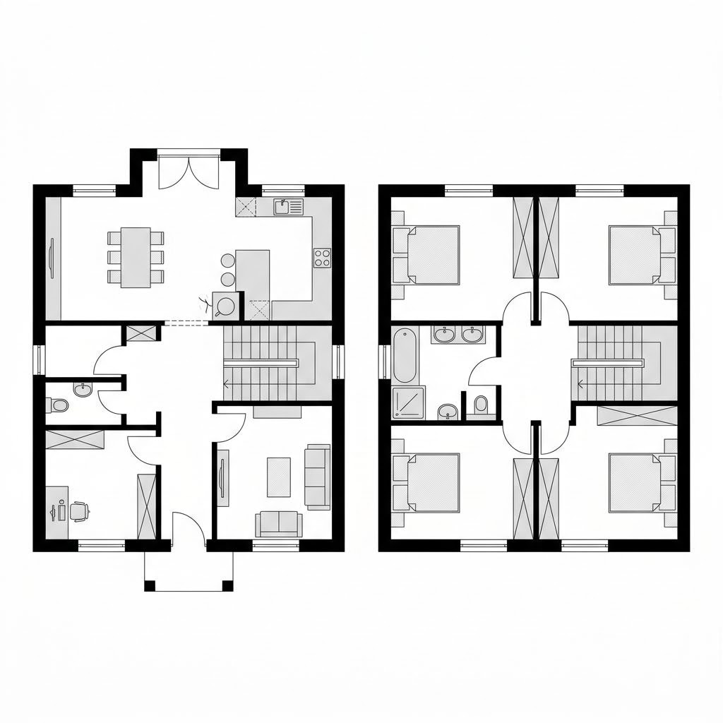 Grundriss Priel 172 von Dammann-Haus — 172 m², 6 Zimmer