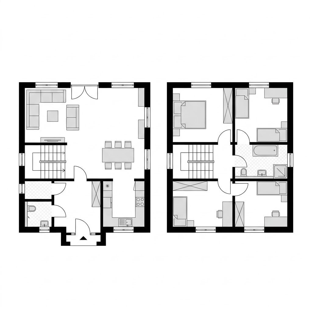 Grundriss Reetkate 126 von Dammann-Haus — 126 m², 4 Zimmer