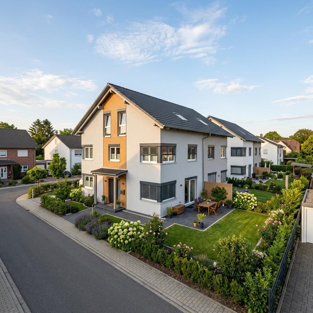 Reihenhaus Reihenmittelhaus Medley R120 von FingerHaus mit Satteldach und 120 m² Wohnfläche