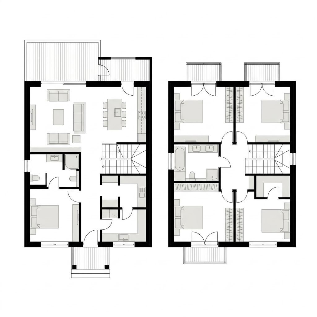 Grundriss Chalet Berchtesgaden – 146 m² Chalet mit 5 Zimmern