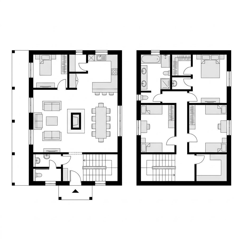 Grundriss Chalet Koralpe – 178 m² Chalet mit 6 Zimmern