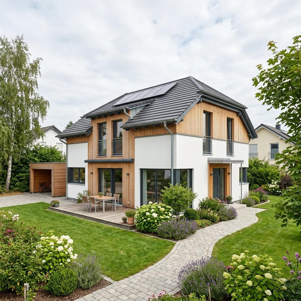 Einfamilienhaus Avantera 139 von GUSSEK HAUS als Fertighaus mit Krüppelwalmdach
