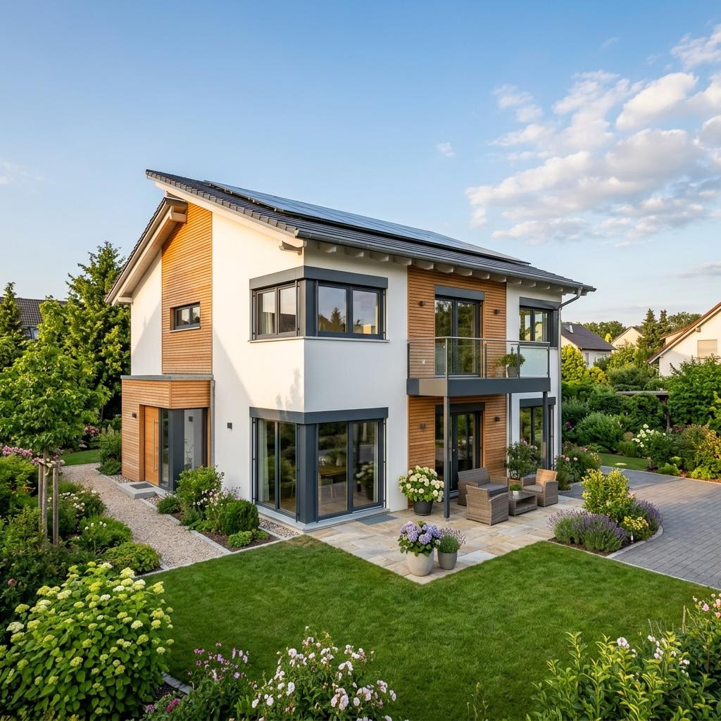 Pultdachhaus Avantera 140 von GUSSEK HAUS mit Pultdach