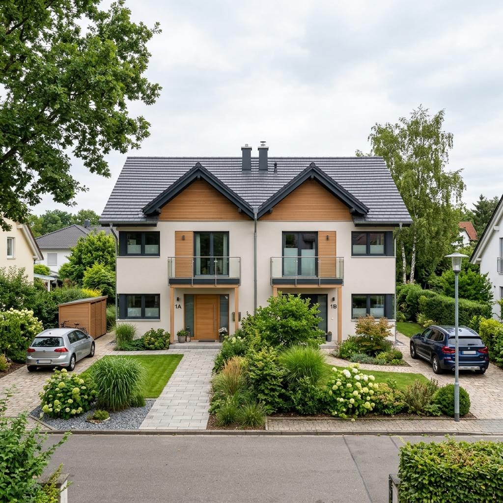 Zweifamilienhaus Zweifamilienhaus Variant Doppel 190 von Hanse Haus — Satteldach, 190 m²