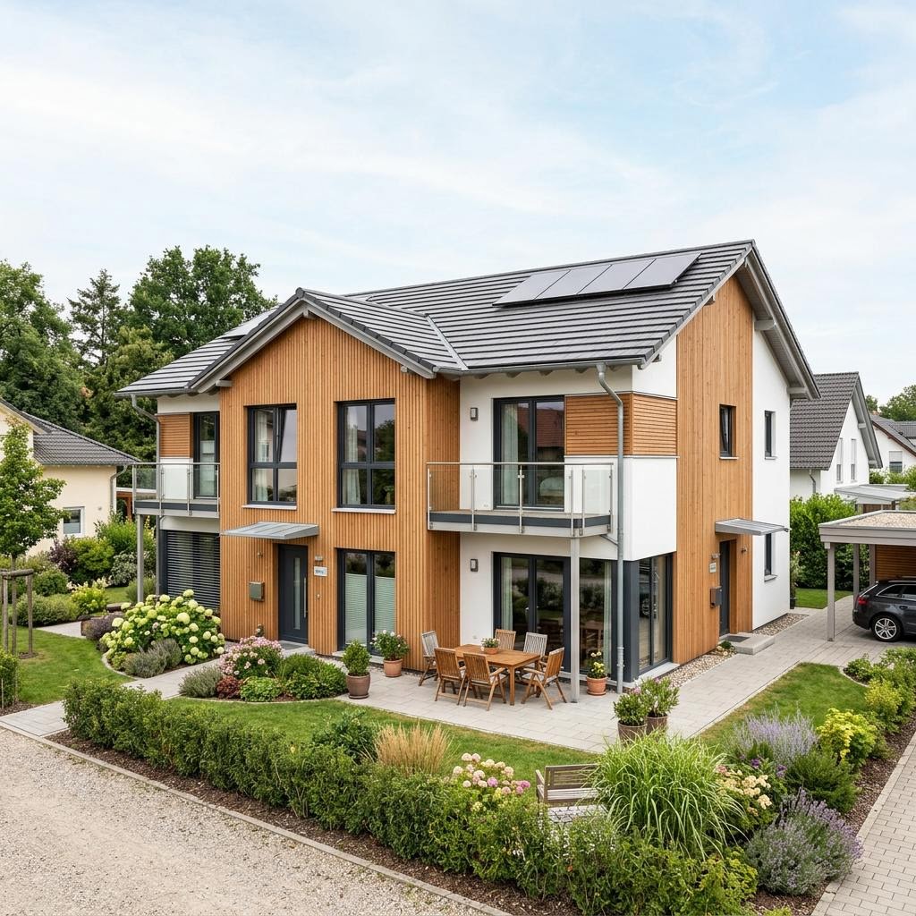Zweifamilienhaus Zweifamilienhaus ÖkoDuo 192 von KAMPA — Satteldach, 192 m²