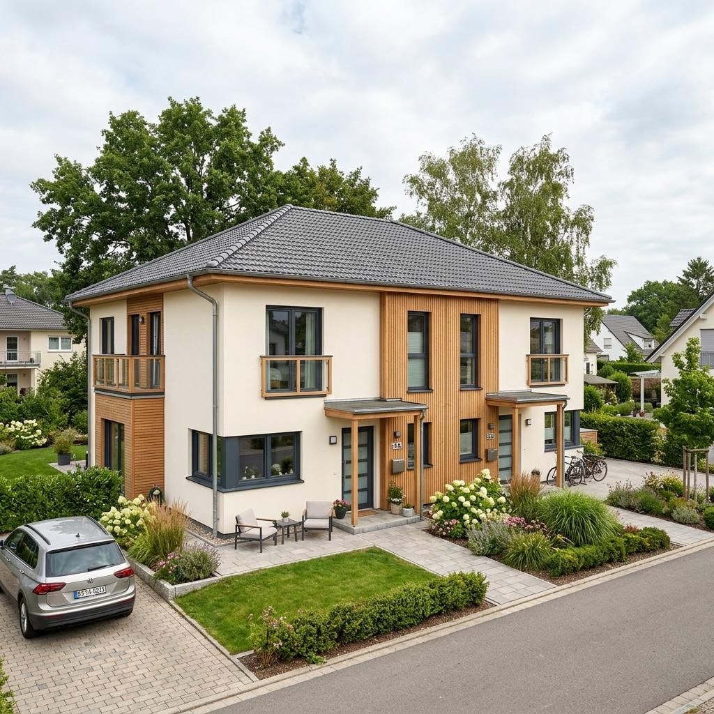 Doppelhaus Doppelhaus Twin Flair 142 von Keitel-Haus — Walmdach, 142 m²