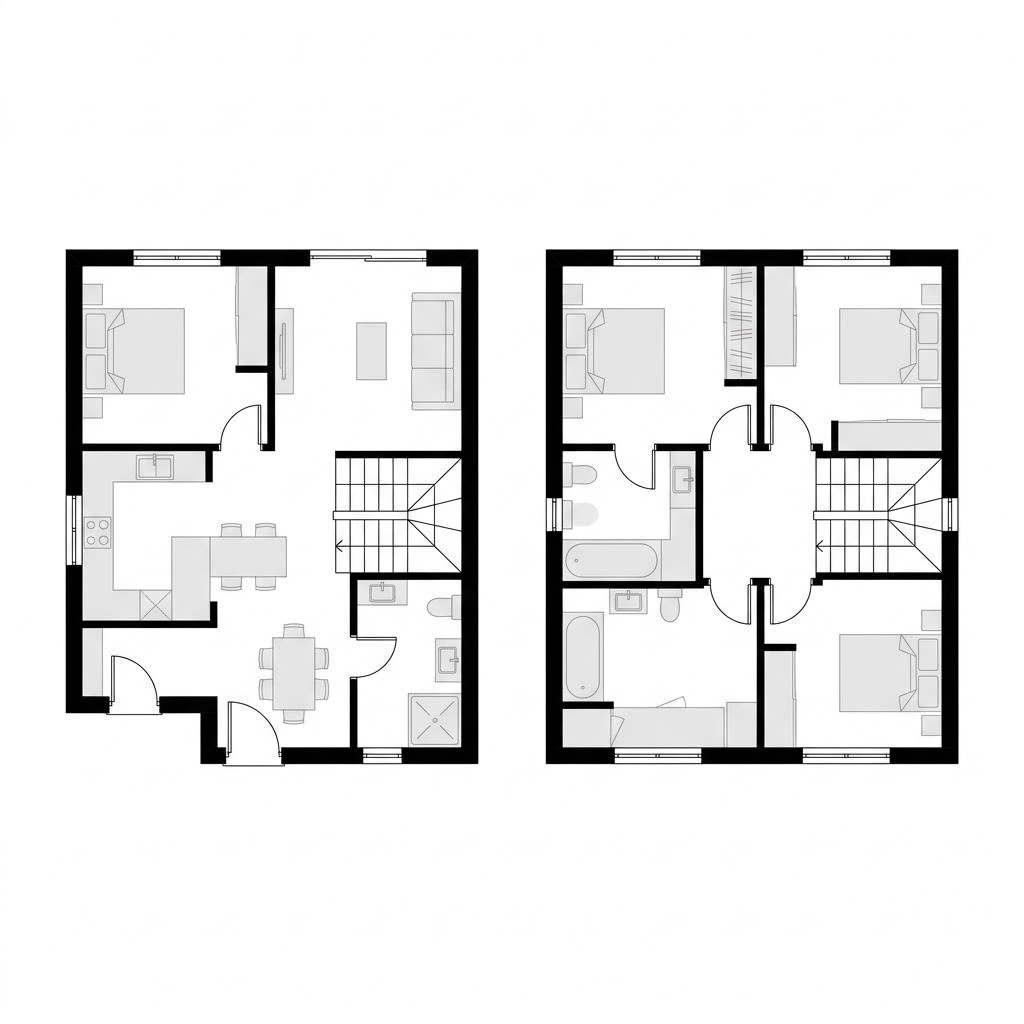 Grundriss Chalet Zugspitze – 150 m² Chalet mit 5 Zimmern