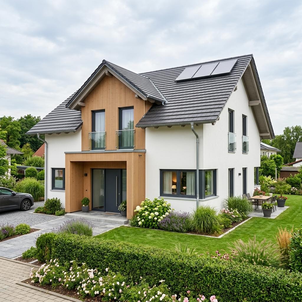 LUXHAUS Satteldach Klassik 198 Preis LUXHAUS Satteldach Klassik 198 – Fertighaus Preis pro m²