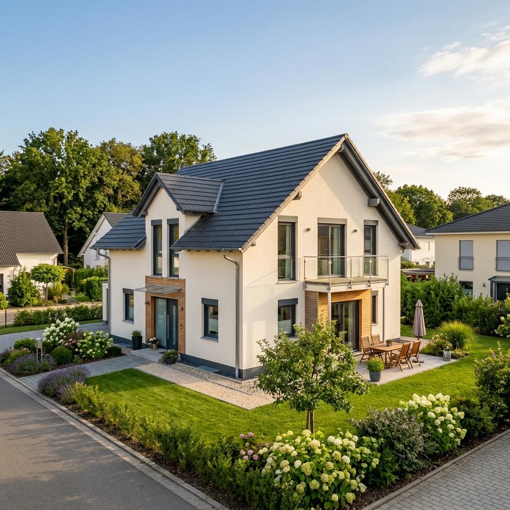 Einfamilienhaus FamilienTraum 136 von massa haus mit Satteldach