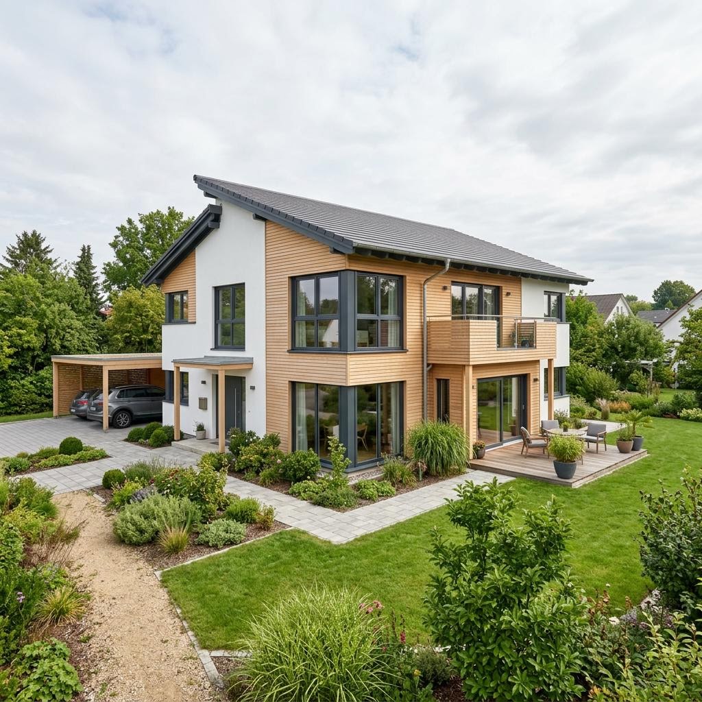 Mehrgenerationenhaus Mehrgenerationenhaus Fokus Generation 246 von Schwabenhaus — Pultdach, 246 m²