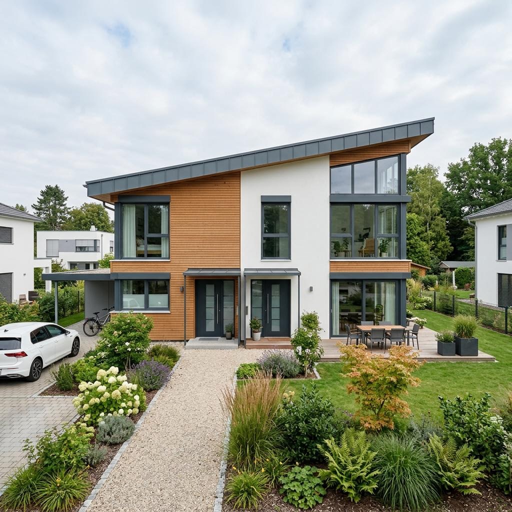 Zweifamilienhaus Zweifamilienhaus Fokus Zwei 205 von Schwabenhaus — Pultdach, 205 m²