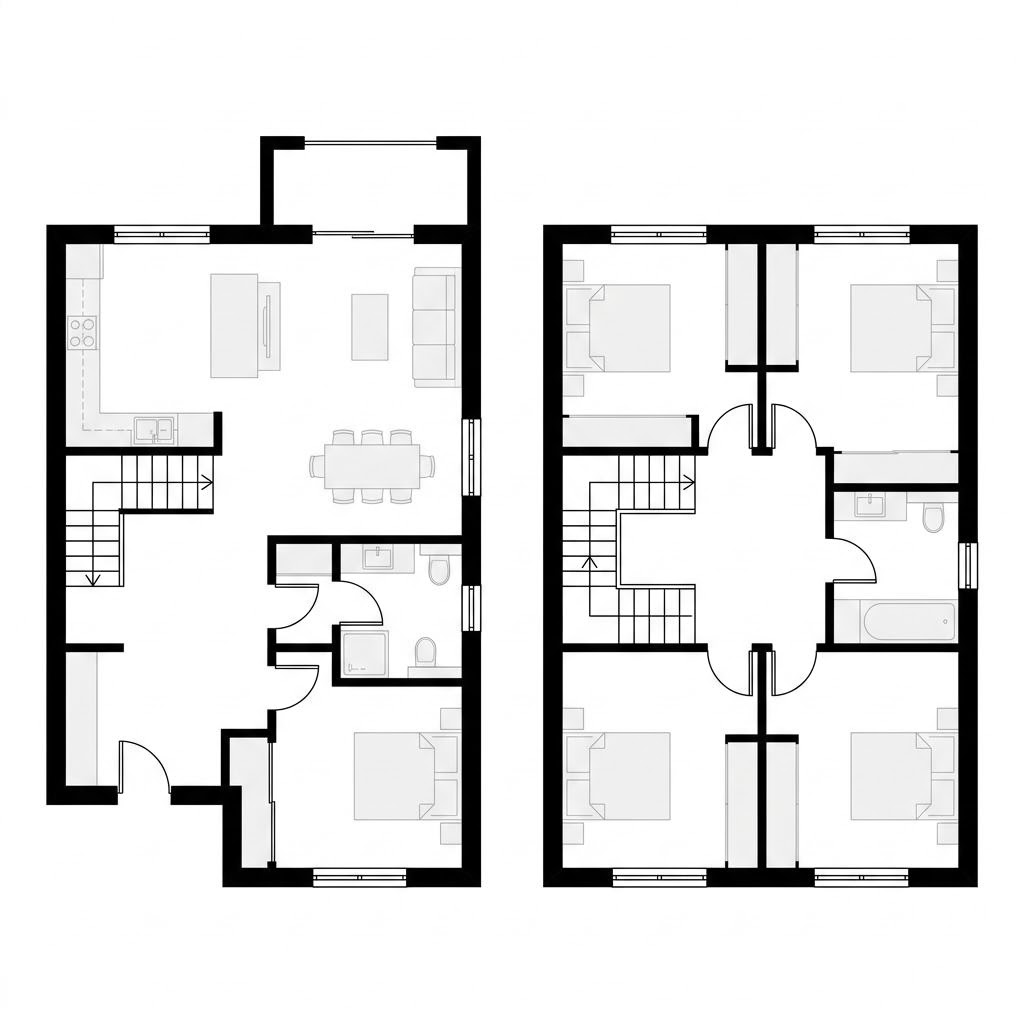Grundriss Chalet Karwendel – 166 m² Chalet mit 6 Zimmern