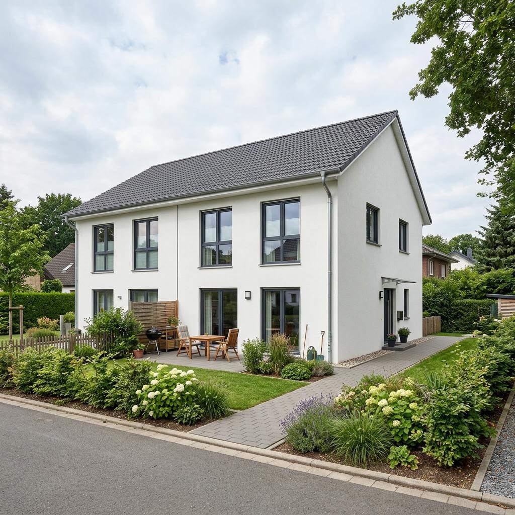 Doppelhaushälfte Duo Compact 112 von Town & Country Haus Deutschland — Satteldach, 112 m² für schmale Grundstücke